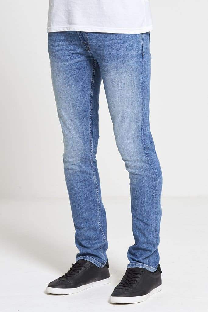 DML ACE Slim Stretch Jeans for Men - Light Wash Denim Pants | Comfortable & Stylish for Casual Wear, Office & Night Out