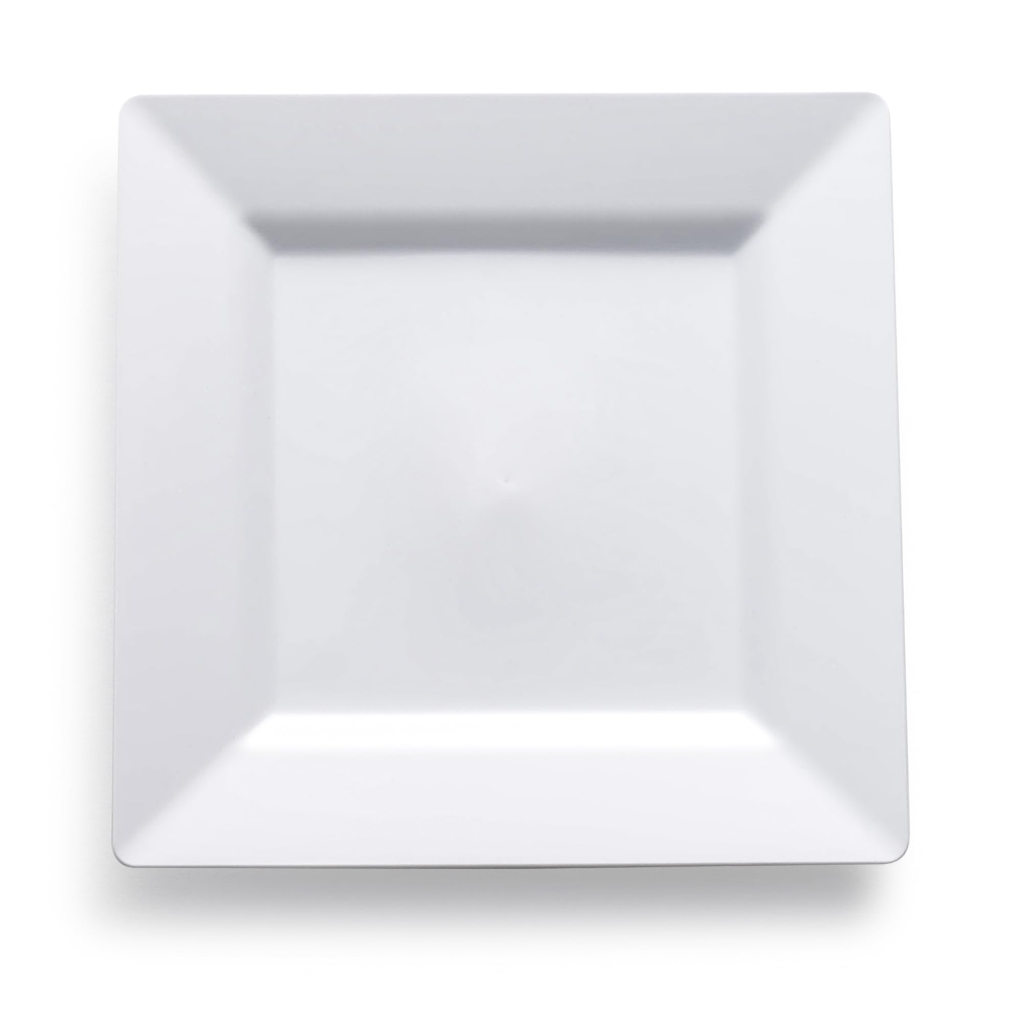 Smarty Had A Party 960 Heavy-Duty Disposable White Plastic Square Pastry Plates 4.5 Inch - Bulk Party Supplies for Weddings, Birthdays & Events - Perfect for Desserts, Appetizers & Catering