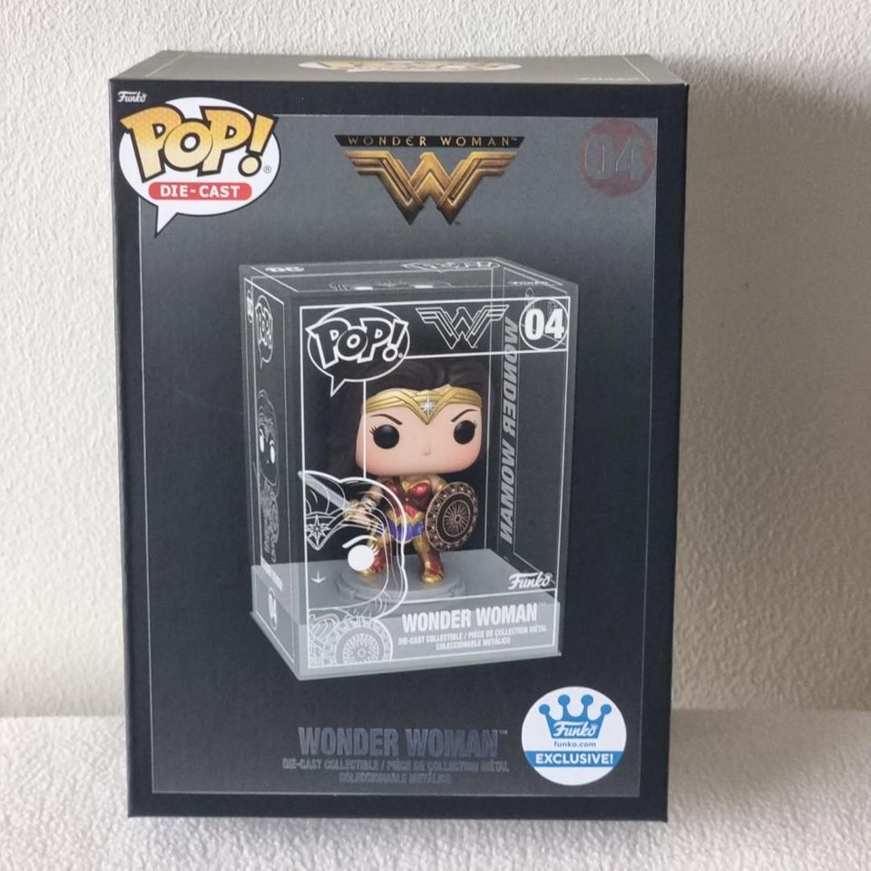 Funko DC Heroes POP! Die Cast Wonder Woman Collectible Figure - Funko Shop Exclusive | Perfect for DC Fans, Collectors & Superhero Decor