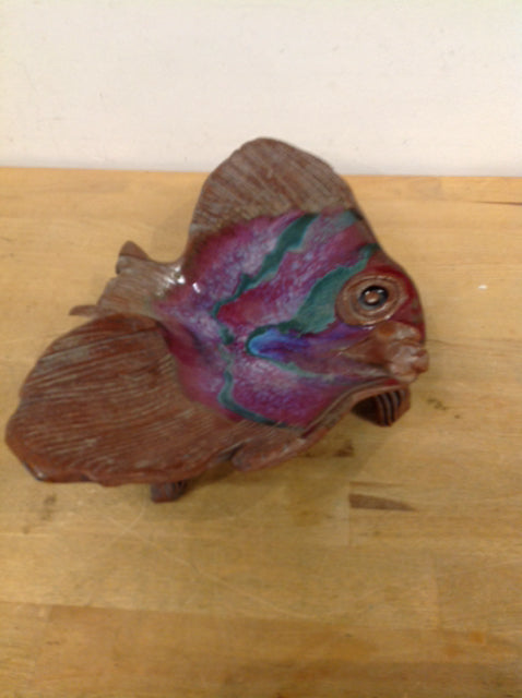Handmade 11-Inch Ceramic Fish Bowl - Perfect for Home Decor, Aquarium, and Kitchen Use