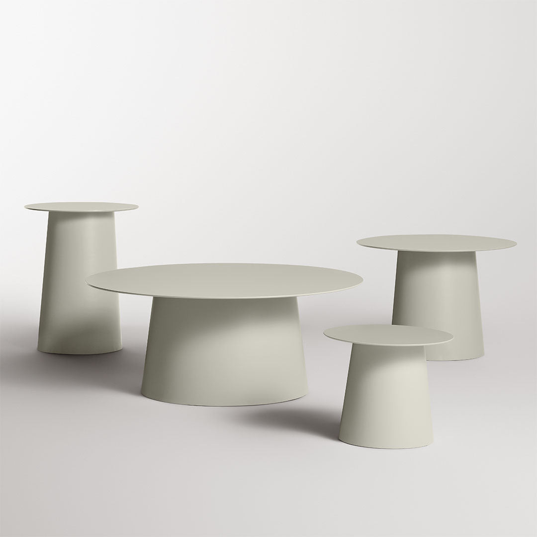 Modern Circular Low Cocktail Table - Stylish Coffee Table for Living Room, Lounge & Patio - Perfect for Small Spaces & Home Decor