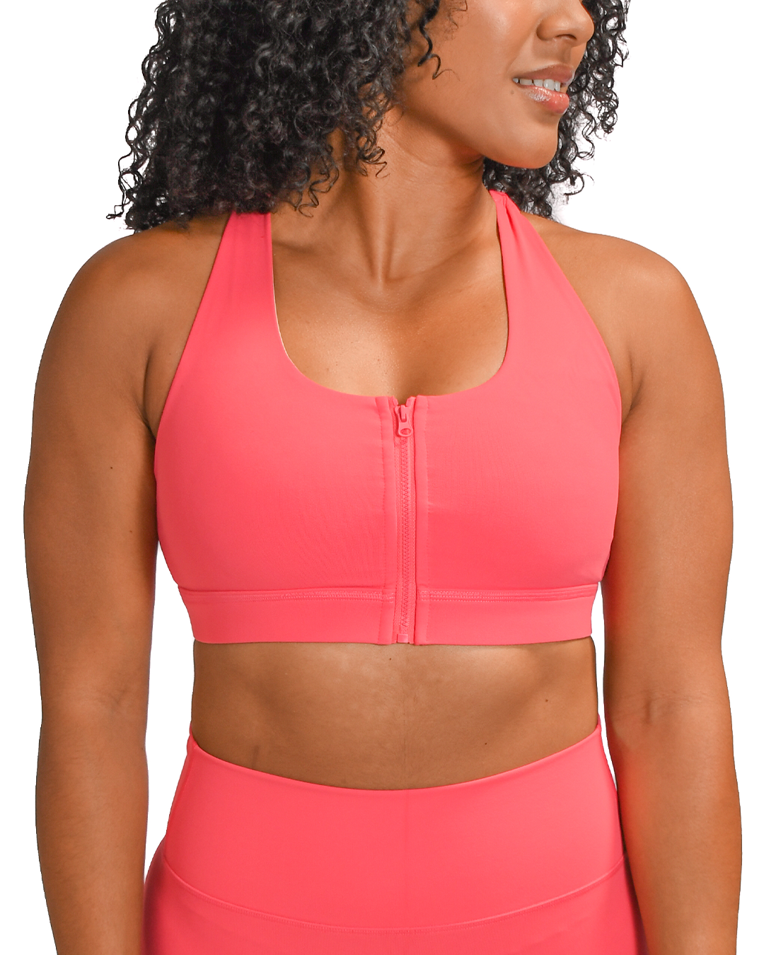 Embrace Sports Bra for Women - High Support Workout Bra - Watermelon Color - Perfect for Yoga, Running & Gym