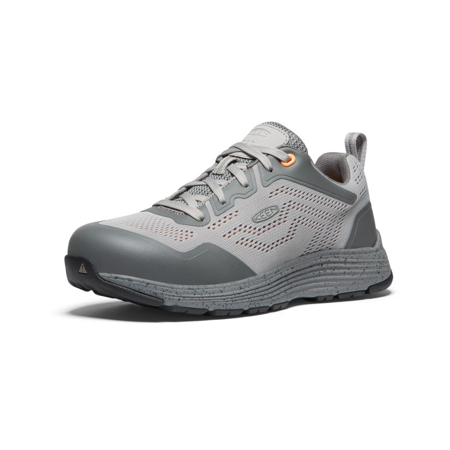 Sparta 2 ESD Aluminum Toe Safety Shoes for Women - Drizzle/Papaya | Slip-Resistant Work Boots for Electricians & Industrial Workers