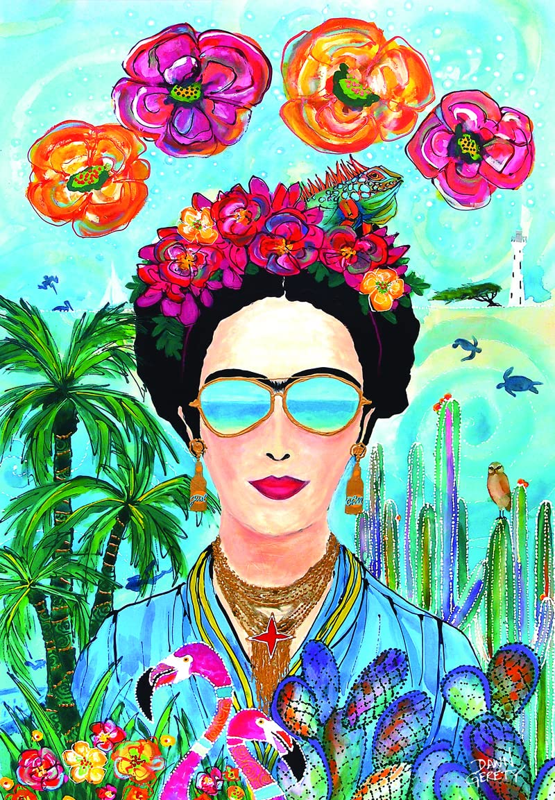500 Piece Frida Kahlo Jigsaw Puzzle - Anatolian Puzzle #3624 | Art-Themed Brain Teaser for Adults & Teens | Perfect for Family Game Night & Home Decor