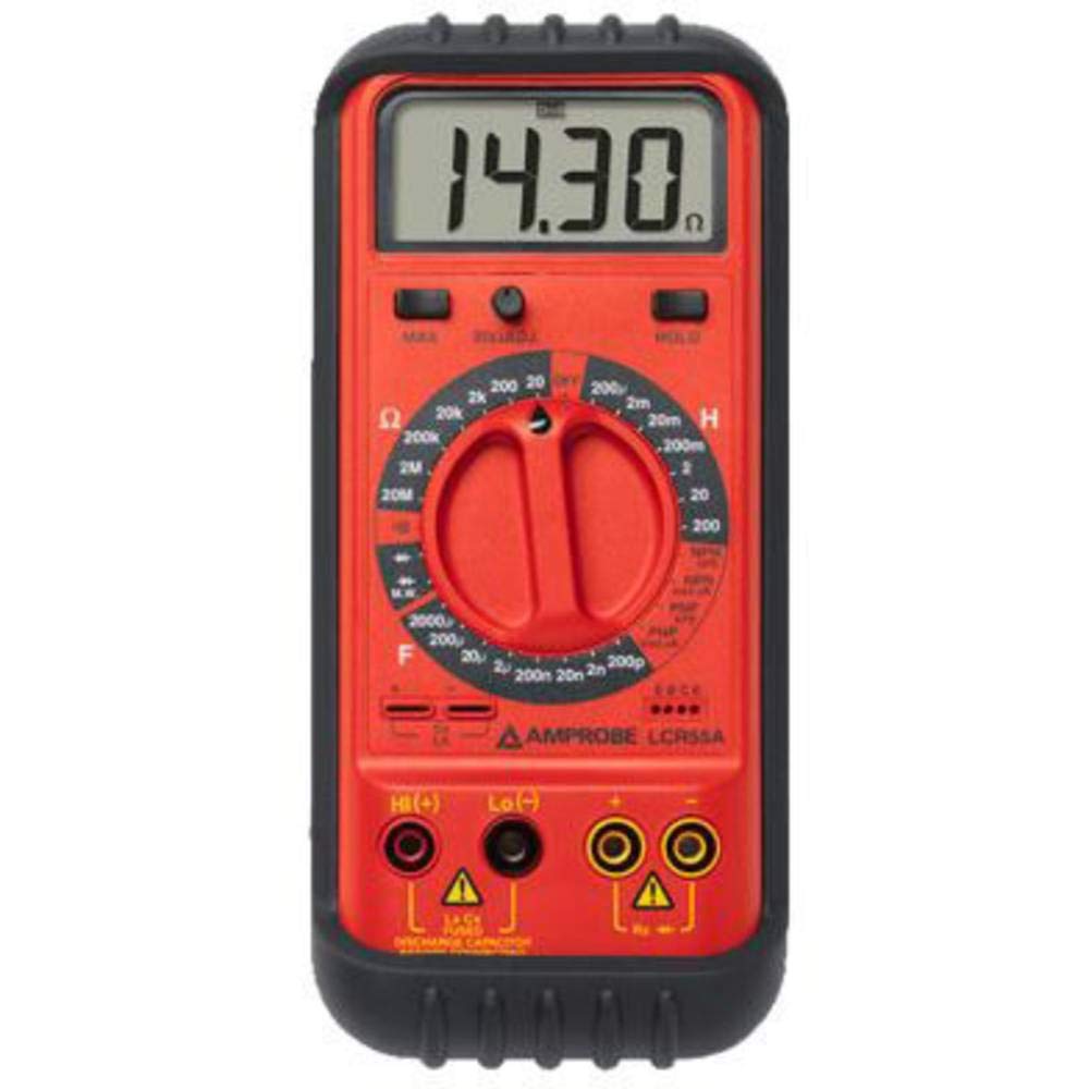 Amprobe LCR55A Digital LCR Meter - Inductance, Capacitance, Resistance Tester with LCD Display | Perfect for Electronics Repair, Circuit Testing & Component Measurement