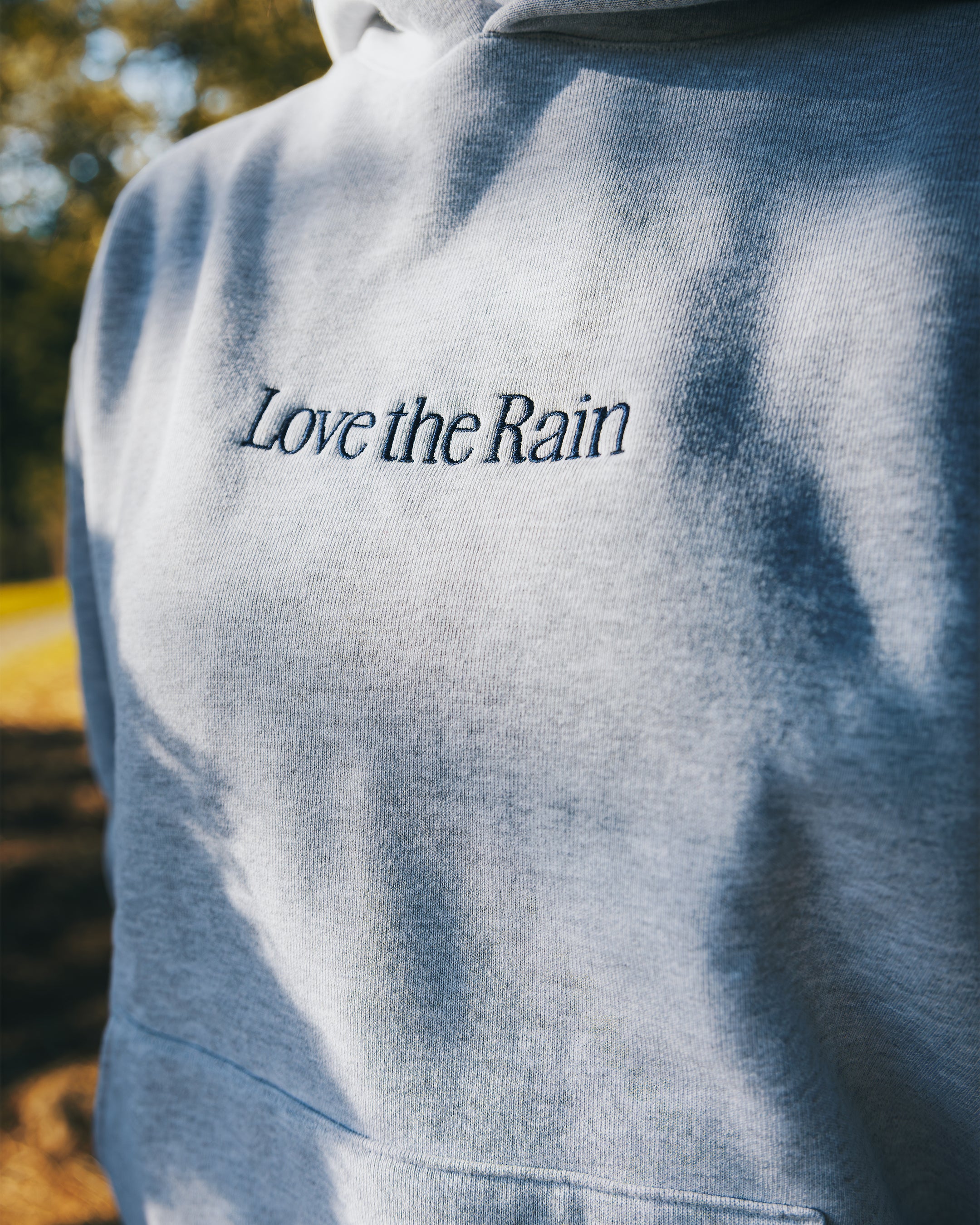 Waterproof Sueded Love the Rain Hoodie for Women & Men - Grey | Lightweight Rain Jacket for Outdoor Hiking, Camping & Daily Wear