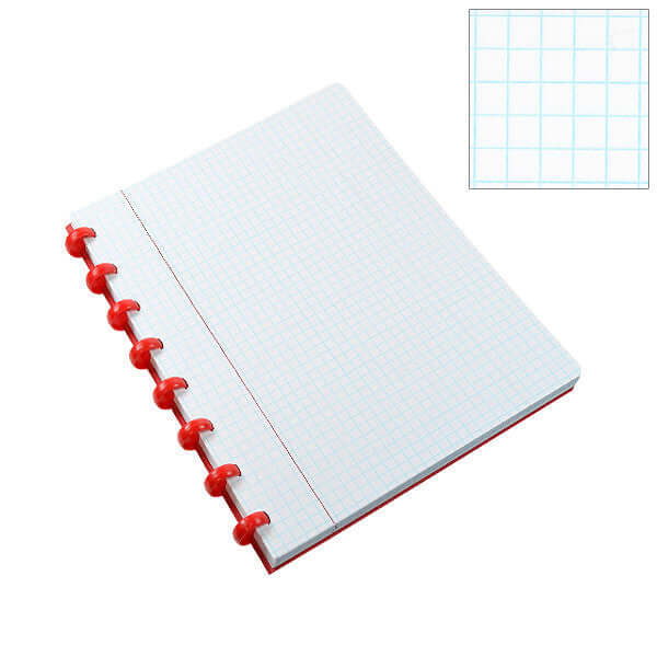 Atoma Classic Colours Card Cover Disc Bound Refillable Notebook 165 x 210mm - Customizable Planner for Office, School & Journaling