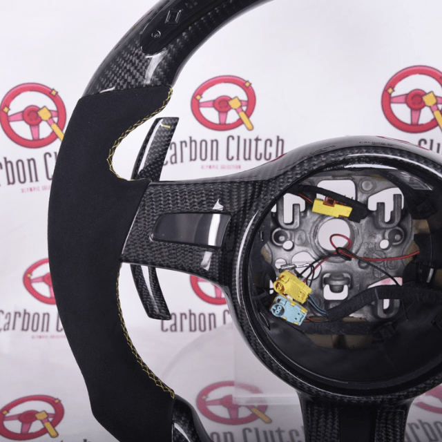 Custom Carbon Fiber Steering Wheel for 2012+ Porsche 991.1 - Lightweight Racing Style Steering Wheel for Enhanced Driving Experience | Perfect for Track Days & Performance Upgrades