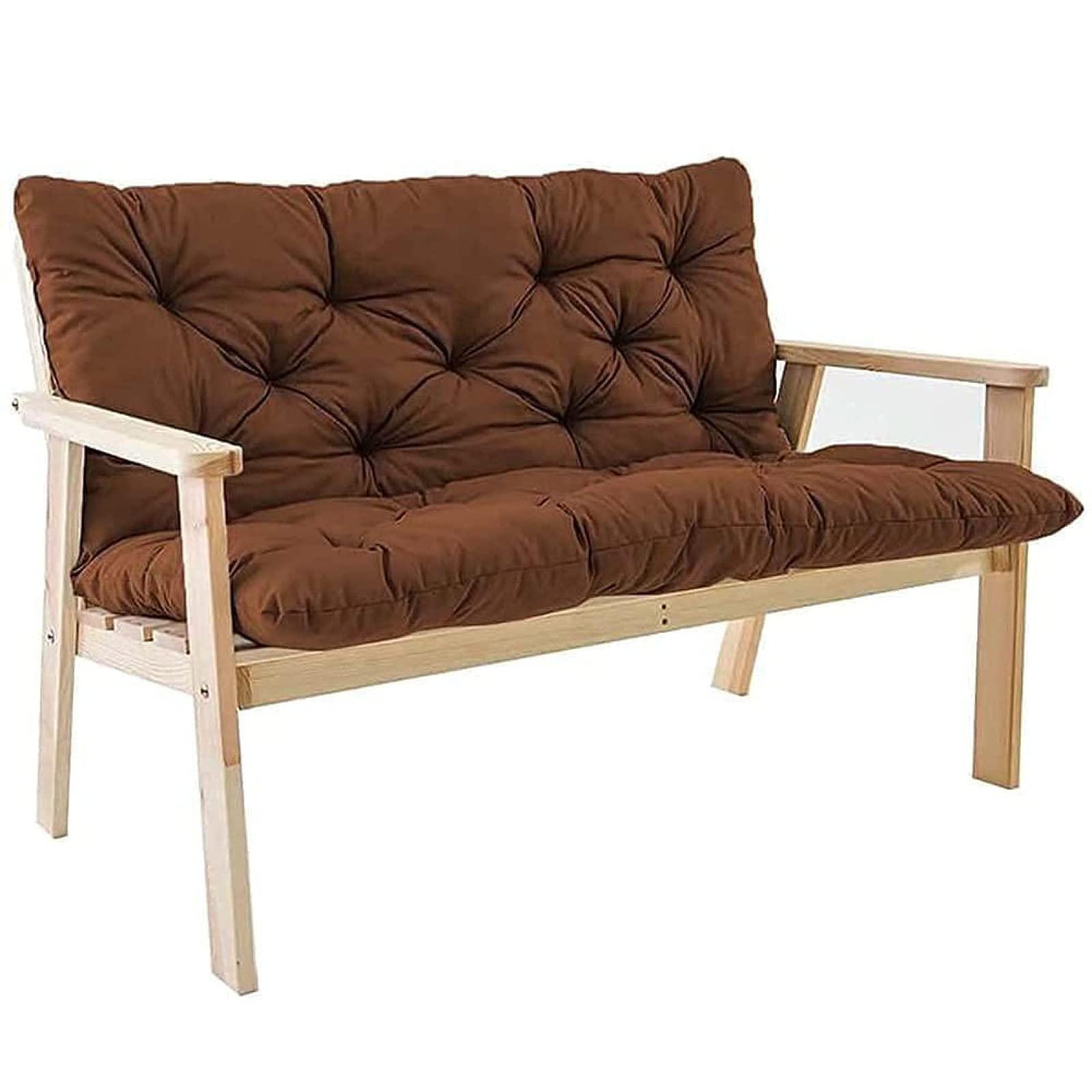 GAOYH Outdoor Bench Cushion - Waterproof 2-Seater Loveseat Swing Cushion for Patio Furniture (120x100cm) - Perfect for Garden, Deck, Porch & Indoor Use