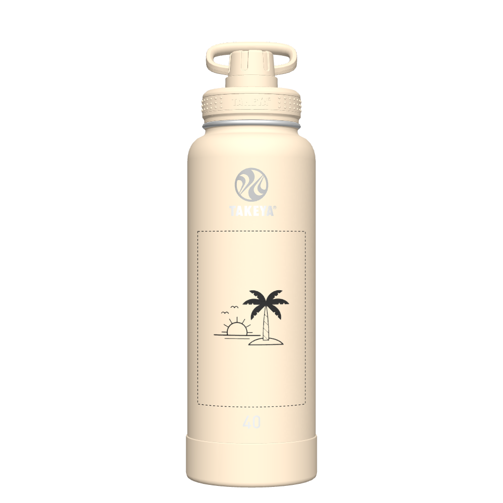 40oz Customized Oatmilk Bottle with Spout Lid - Perfect for Smoothies, Coffee, and On-the-Go Hydration