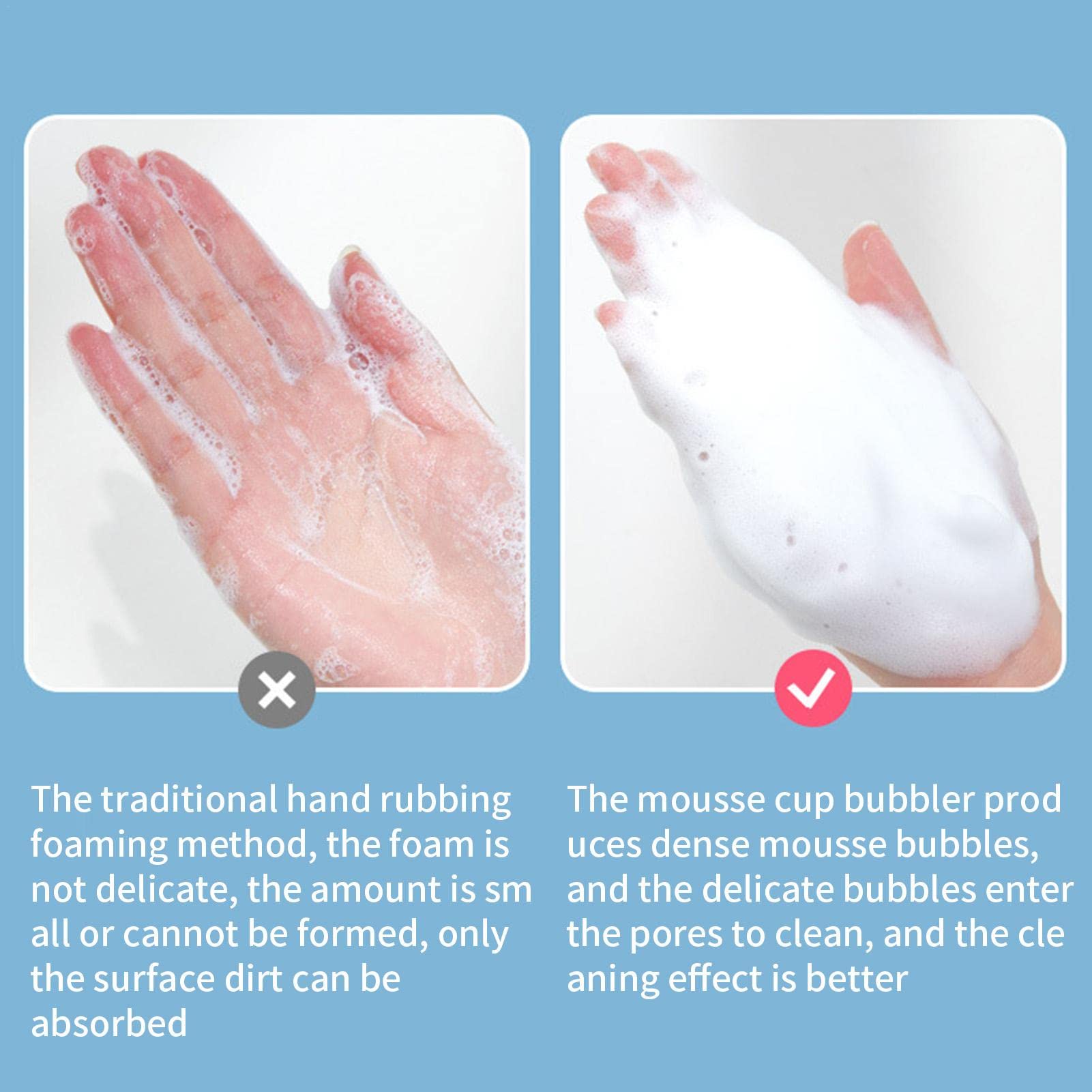 **Portable Face Foam Maker for Cleansing - Rich Lather Foam Cup for Face Wash & Facial Cleanser | Travel-Friendly Skincare Accessories for Daily Routine & Spa**