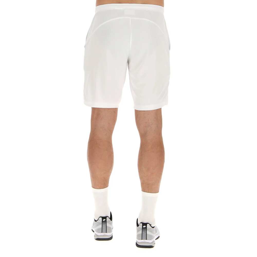 Lotto Men's Squadra II 9-Inch Athletic Shorts - Bright White | Breathable & Lightweight for Running, Gym & Casual Wear