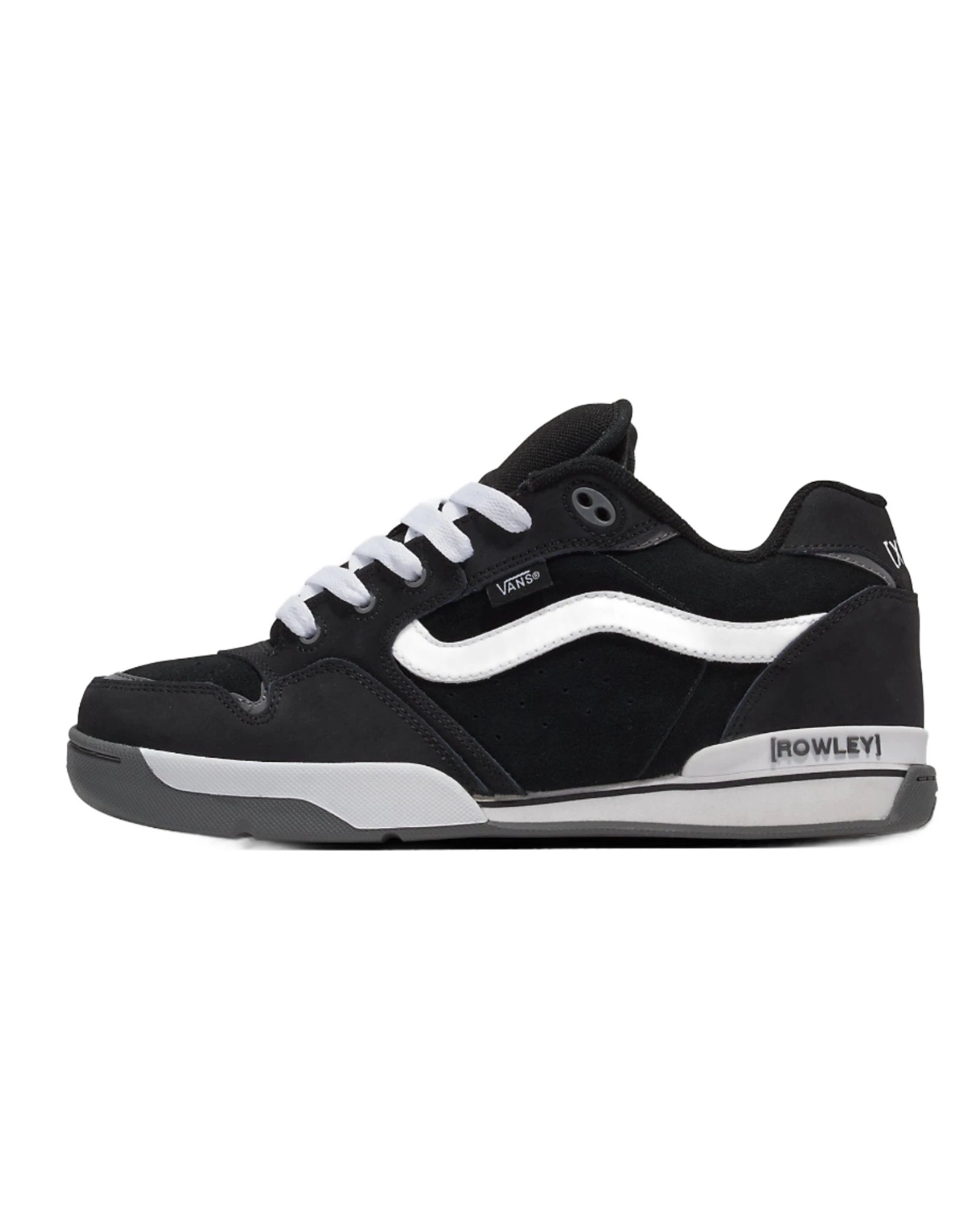 VANS Rowley XLT Skate Shoes for Men - Black & White High-Performance Sneakers for Skateboarding & Streetwear Fashion