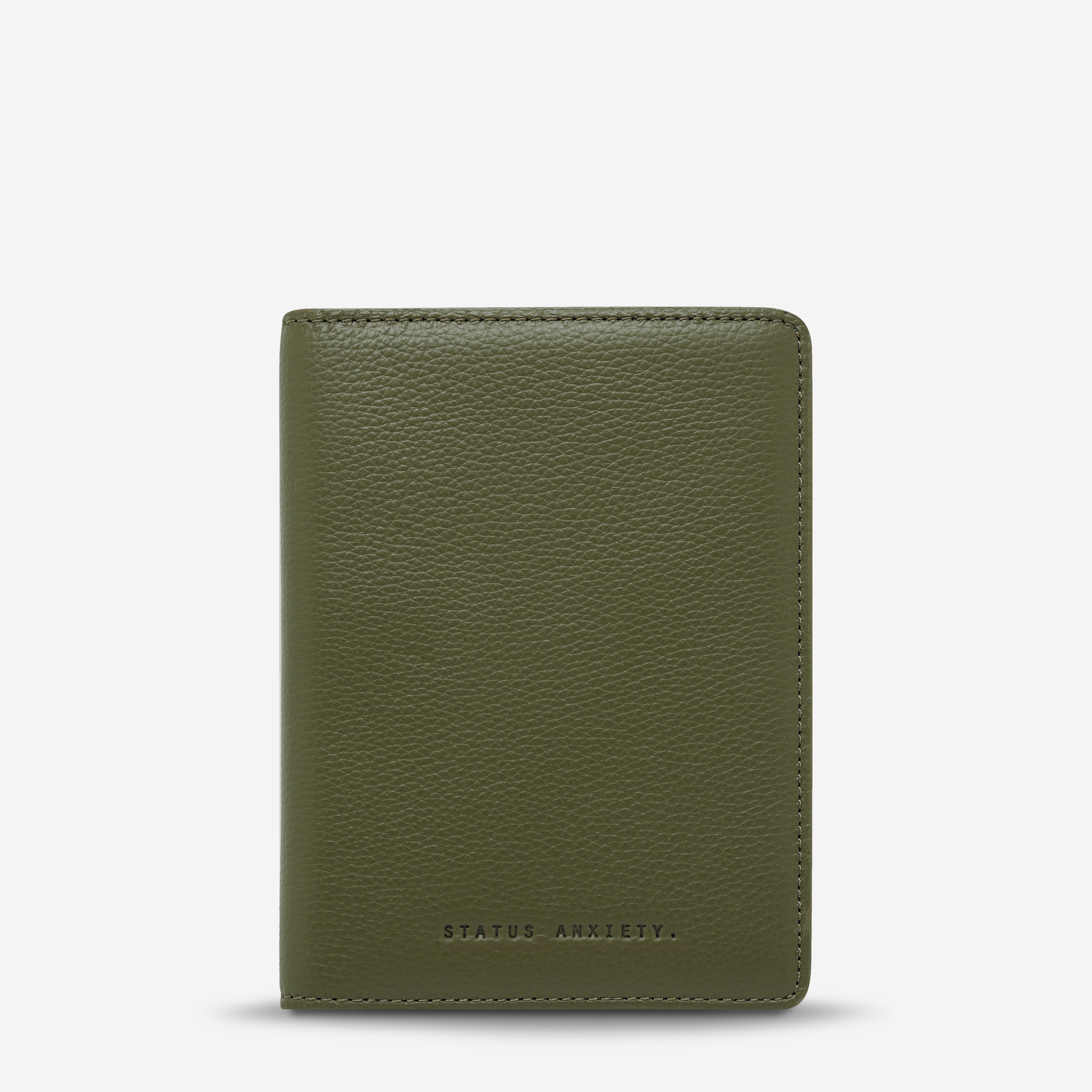 Secure RFID Blocking Travel Passport Wallet in Khaki - Perfect for Airports, International Flights & Global Adventures