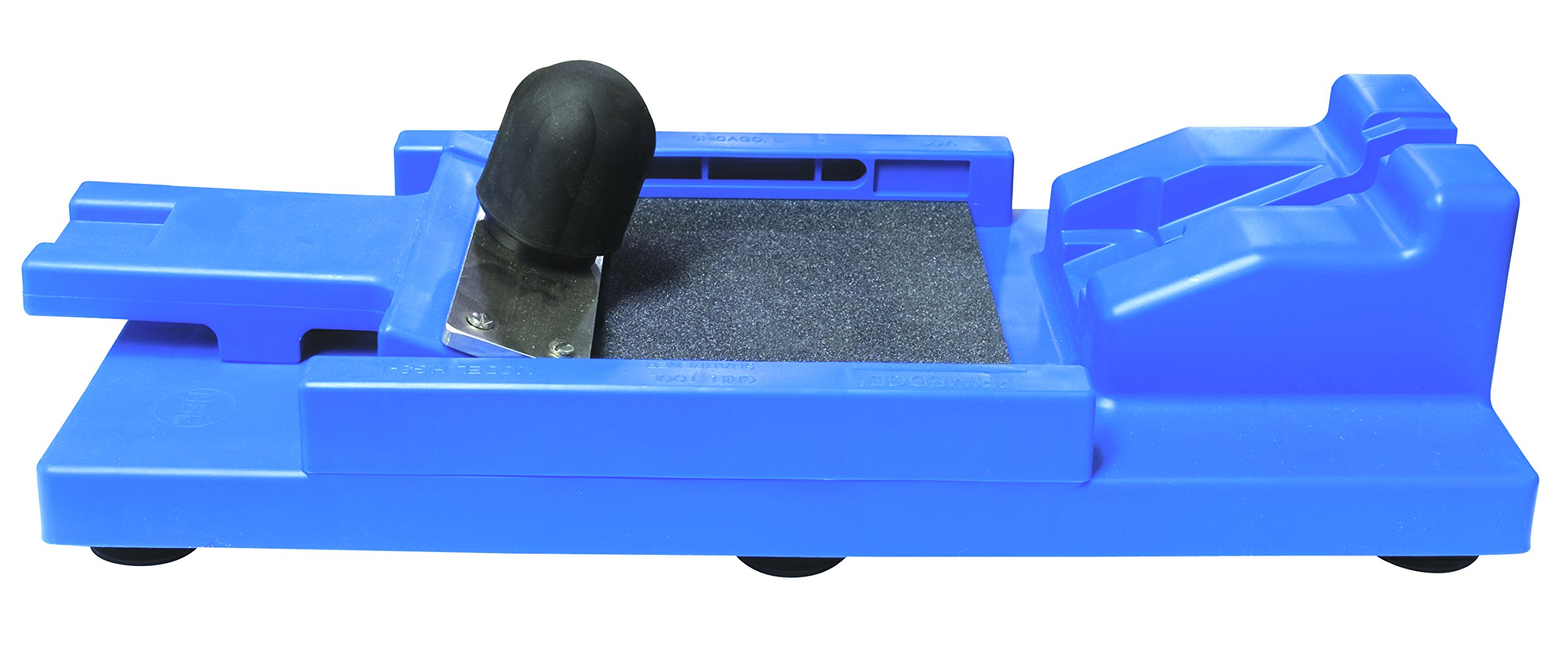 **Grill Scraper & Spatula Sharpener - Heavy Duty Blue Plastic Rectangular BBQ Cleaning Tool - Perfect for Grill Maintenance & Spatula Sharpening - Ideal for Outdoor Cooking, Backyard BBQs & Camping**