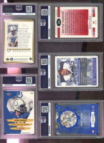 2000 Topps Donruss Elite Craftsmen #C-3 Peyton Manning PSA 9 Graded Football Card - Limited Edition /2500 - Perfect for NFL Collectors & Sports Memorabilia Enthusiasts