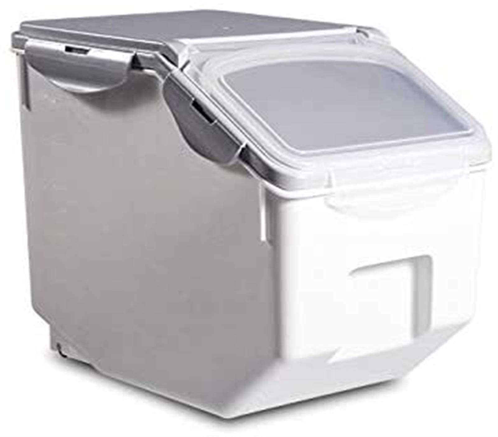 Airtight Plastic Food Storage Container - 5L Rice Flour Grain Organizer with Flip Top Lid, Moisture Proof & Sealed for Kitchen Pantry Organization | Perfect for Rice, Flour, Cereal & Dry Food Storage