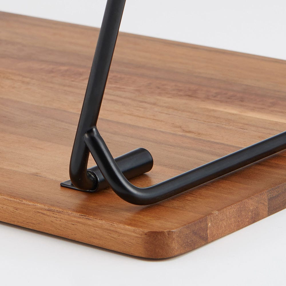 Wooden Shelf Organizer Trays - Set of 2 for Home Office & Kitchen Storage | Space-Saving Desktop & Cabinet Organization Solution