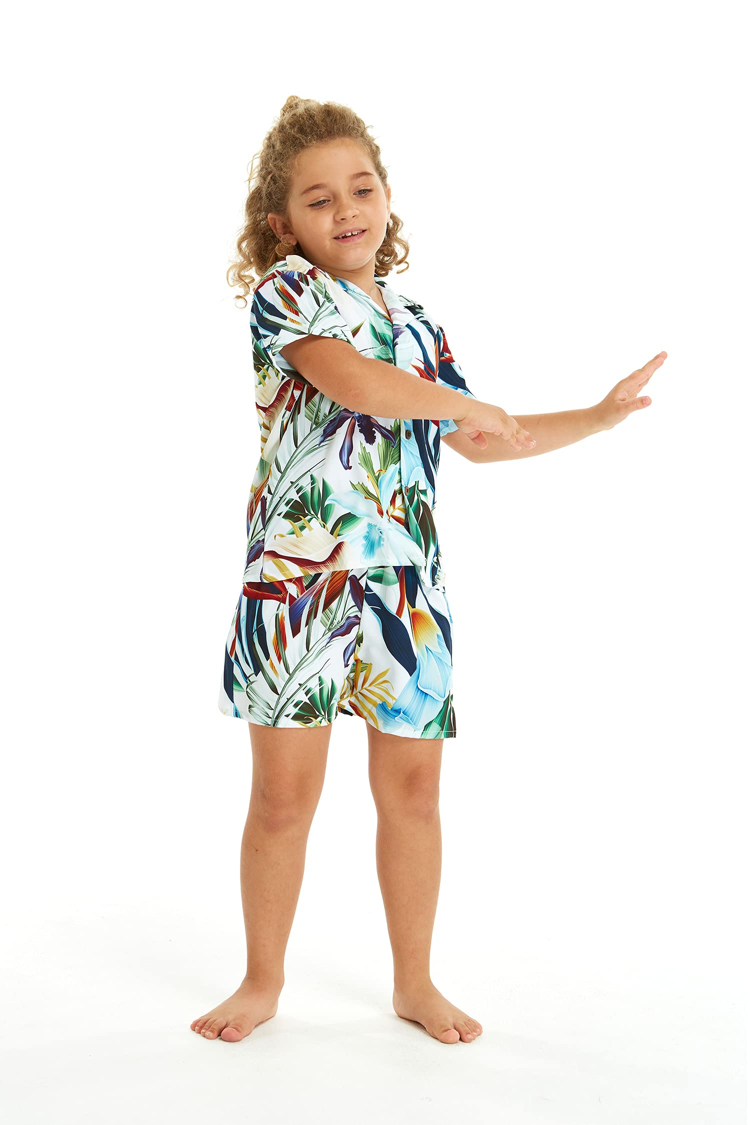 Hawaiian Luau Outfits for Family - Matching Tropical Shirts for Men, Women, Boys & Girls | Perfect for Beach Vacations, Summer Parties & Hawaiian Themed Events