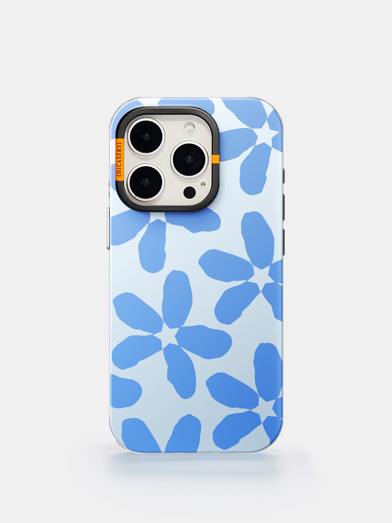 Starry Blossom Soft Blue Phone Case - Cute Floral Design Protective Cover for iPhone & Samsung - Perfect for Everyday Use, Travel & Gifting
