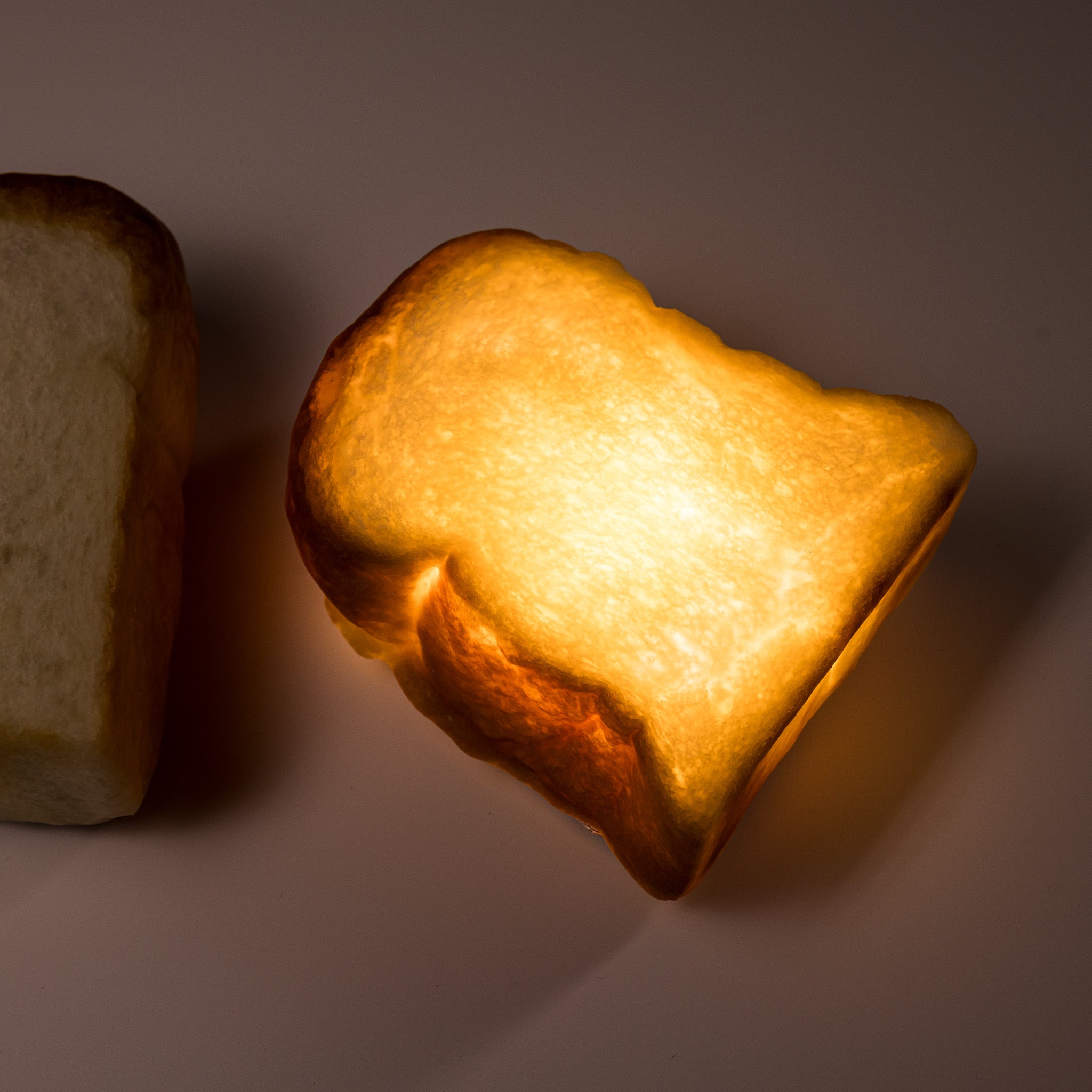 PAMPSHADE Real Bread Lamp - Handmade Toast Night Light by Yukiko Morita | Unique Home Decor for Bedroom, Living Room & Kitchen | Perfect Gift for Food Lovers & Bread Enthusiasts