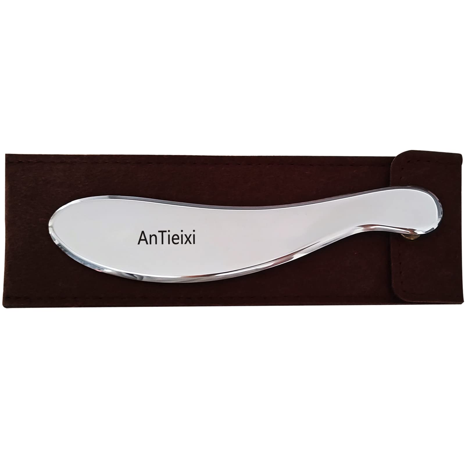 AnTiexi Stainless Steel Gua Sha Scraping Massage Tool - Professional IASTM Therapy Instrument for Myofascial Release, Scar Tissue & Soft Tissue Rehabilitation | Perfect for Physical Therapy, Muscle Recovery & Self-Care at Home