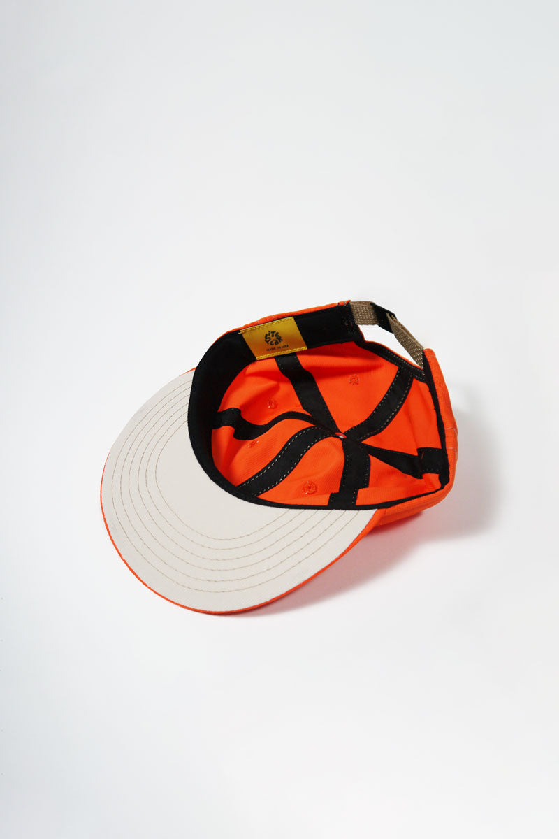 Lite Year Six Panel Cap - Orange Adjustable Snapback Hat for Men & Women - Perfect for Outdoor Activities, Sports, and Casual Wear
