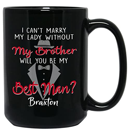 I Can't Marry My Lady Without My Brother Black Mug