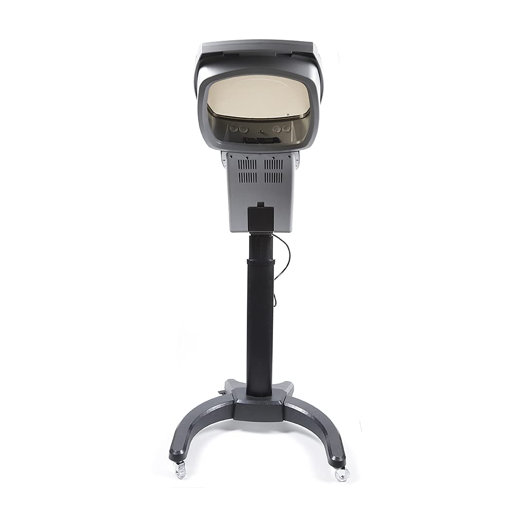 Professional Hair Steamer with Rolling Stand - Micro Mist Salon Styling Hooded Floor Iron for Hair Treatment & Spa Care | Home & Salon Use | Deep Conditioning Oil Treatment (Black) | Perfect for Salons, Spas & At-Home Hair Care Routines