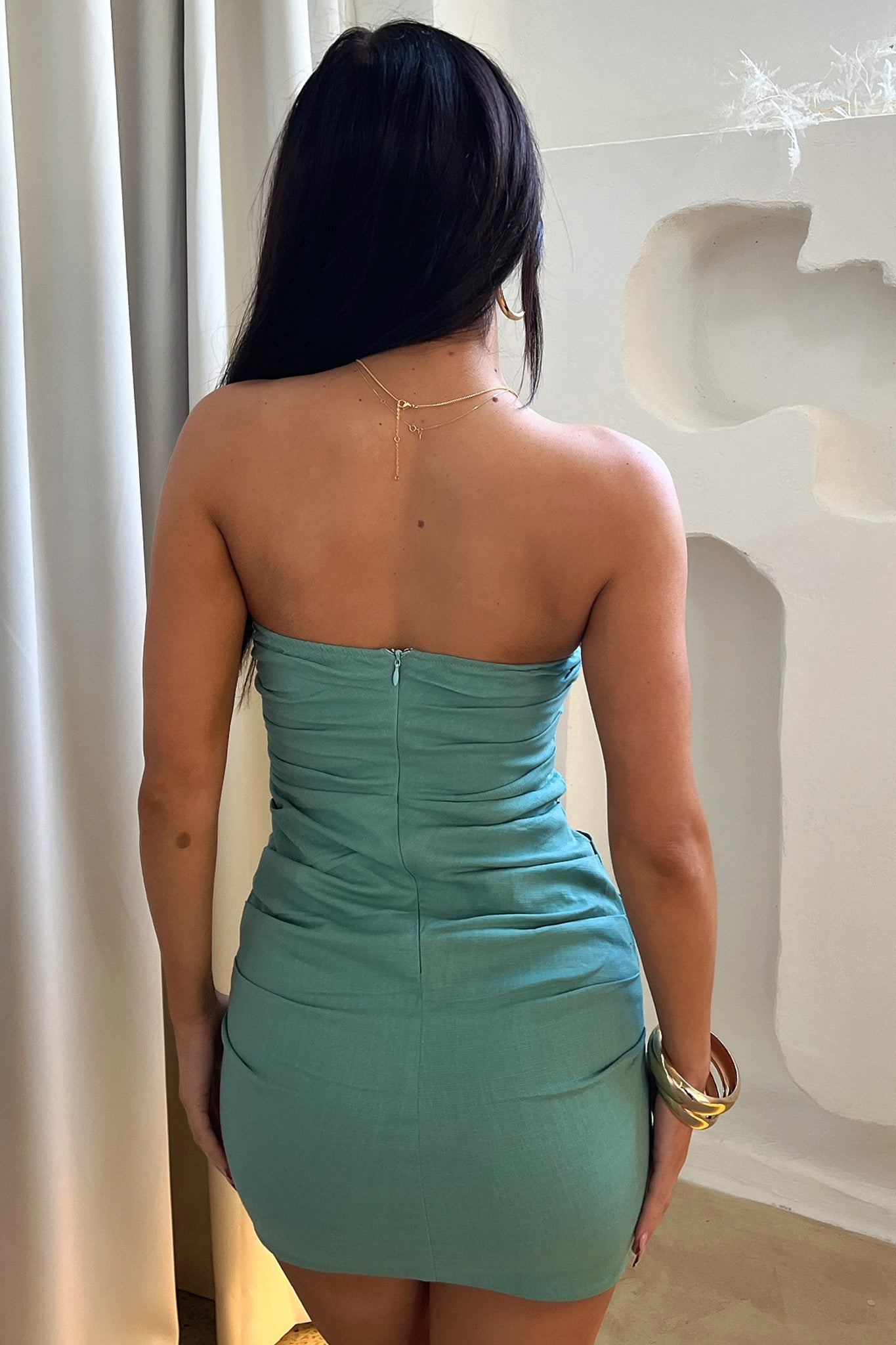 Marina Dress in Sage Green - Elegant Flowy Midi Dress for Women | Perfect for Summer Outings, Beach Vacations, and Casual Dates