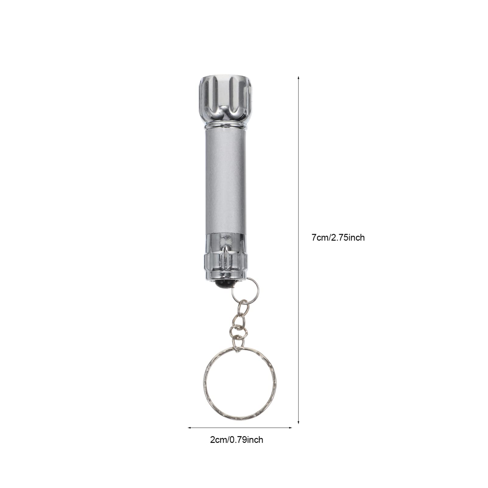LIOOBO 4-Pack Mini Keychain Flashlights - Compact Aluminum Alloy Pumpkin Head LED Flashlight for Hiking, Climbing & Emergency Use - Perfect for Keyrings, Camping Gear & Outdoor Adventures