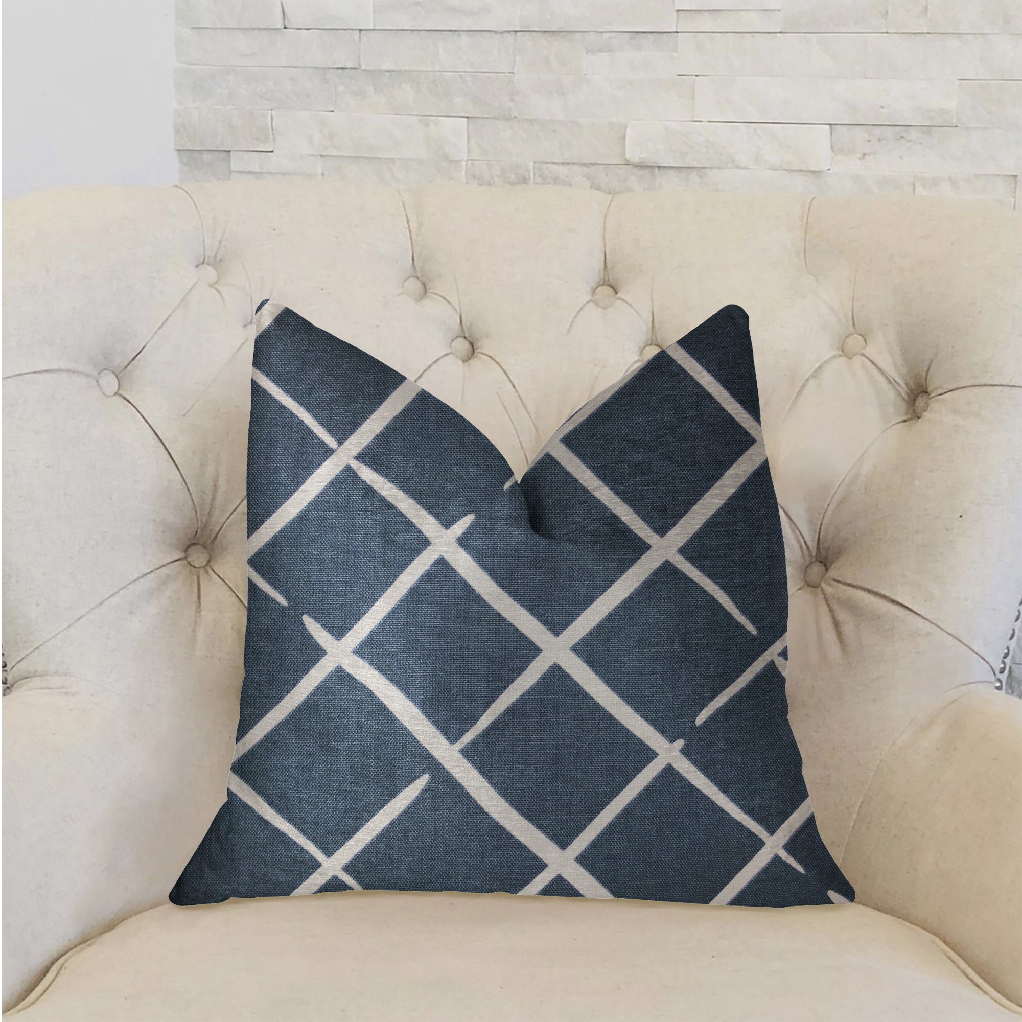 Plutus Davinci Luxury Throw Pillow 16x16 Inches - Soft Decorative Cushion for Sofa, Bed & Home Decor - Premium Square Pillow Cover for Living Room, Bedroom & Office