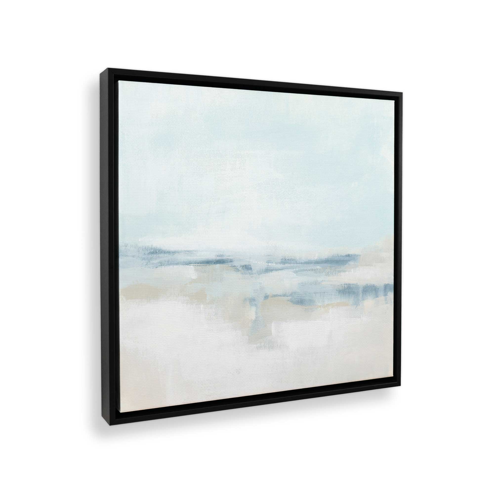 Cloudy Shoreline Hues II Canvas Wall Art Print - Coastal Beach Decor for Living Room, Bedroom & Office