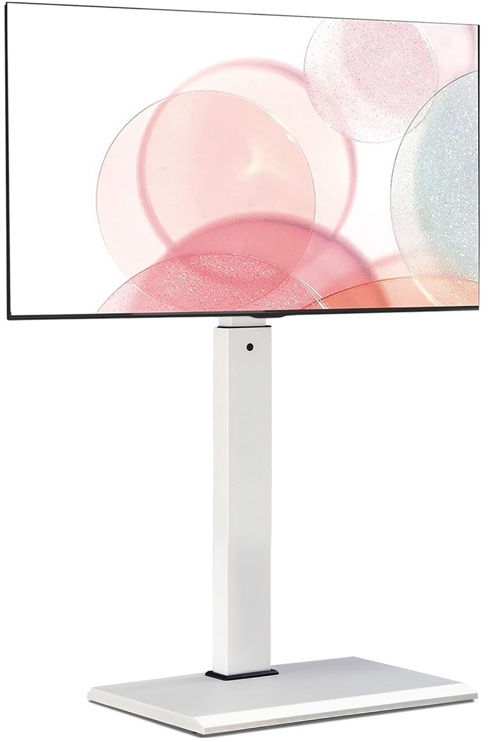FITUEYES Universal TV Floor Stand for 27-65 Inch Screens - Heavy Duty Iron Base, Swivel & Height Adjustable TV Stand Supports Up to 40kg - Perfect for Living Room, Bedroom or Home Theater Setup