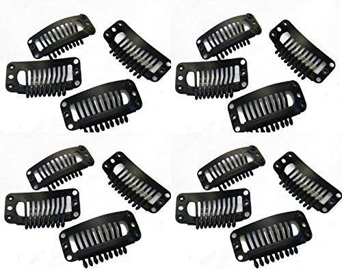 Verbier Shape Snap Hair Extension Clips for Wigs & Hair Patches - 12-Piece Set | Secure Hold for Extensions, Weaves & Styling | Perfect for Daily Wear, Cosplay & Salon Use