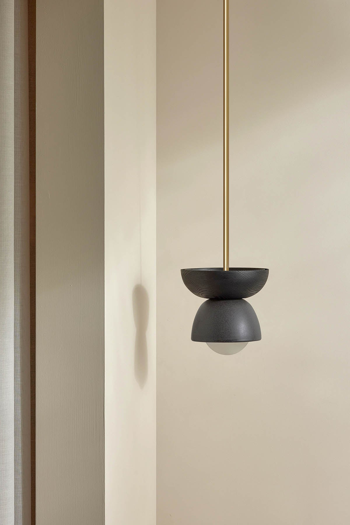 Terra 00 Pendant Light with Solid Rod - Modern Industrial Ceiling Fixture for Kitchen Island, Dining Room & Living Room Decor
