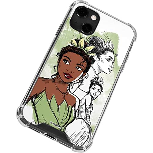 Skinit Clear iPhone 13 Case with Official Disney Princess Tiana Sketch Design - Slim Protective Cover for iPhone 13/13 Pro - Perfect for Everyday Use, Work & Travel
