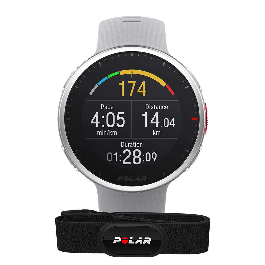 Polar Vantage V2 GPS Smart Watch with H10 Heart Rate Monitor - Premium Multisport Fitness Tracker for Running, Swimming, Cycling & Strength Training - Music Control, Weather Updates, Phone Notifications - Perfect for Athletes, Outdoor Enthusiasts & Fitness Lovers