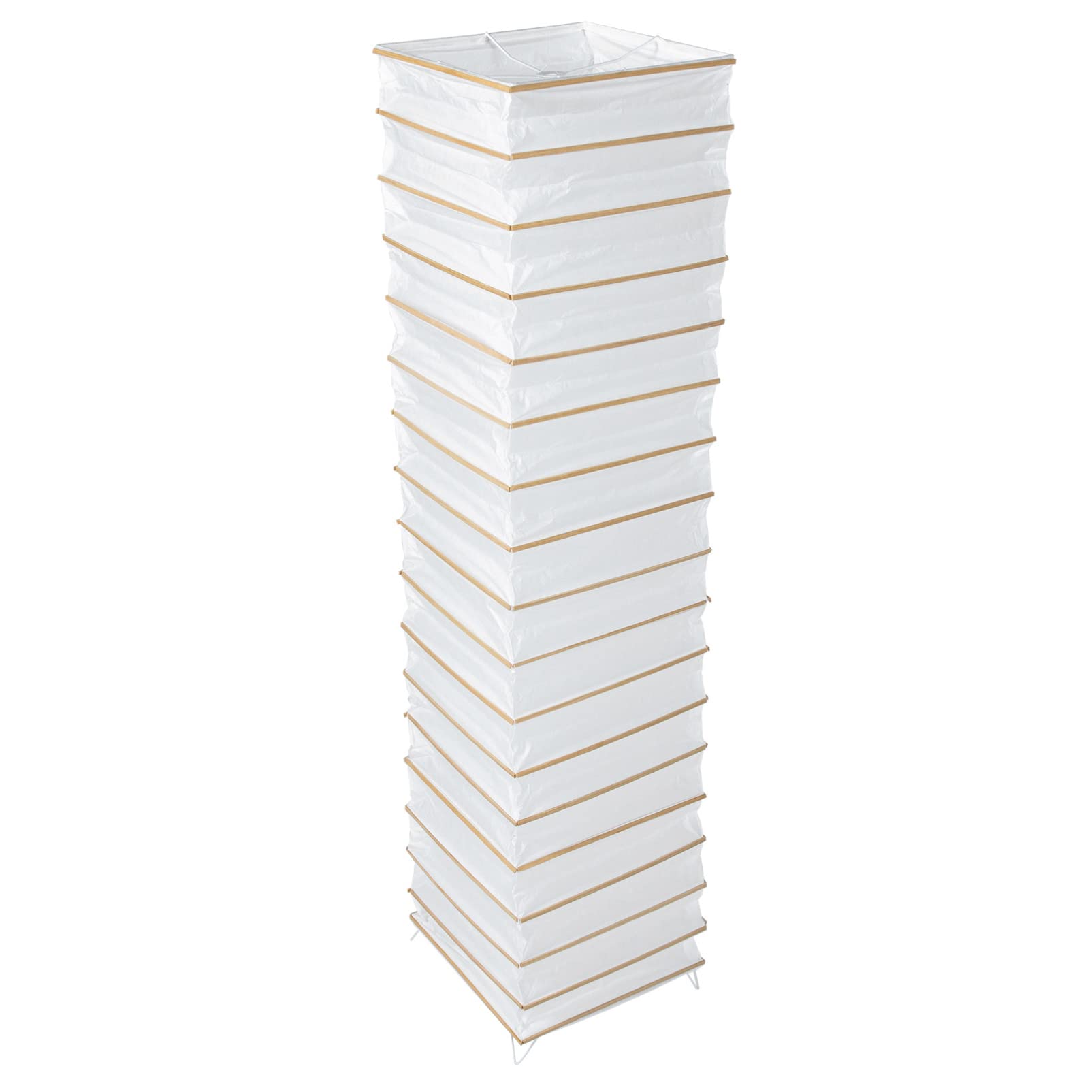 Lurrose Modern Beige Paper Floor Lamp Shade - Japanese Style Standing Light Cover for Bedroom & Living Room - Simple & Elegant Home Decor - Perfect for Cozy Nights & Relaxing Ambiance