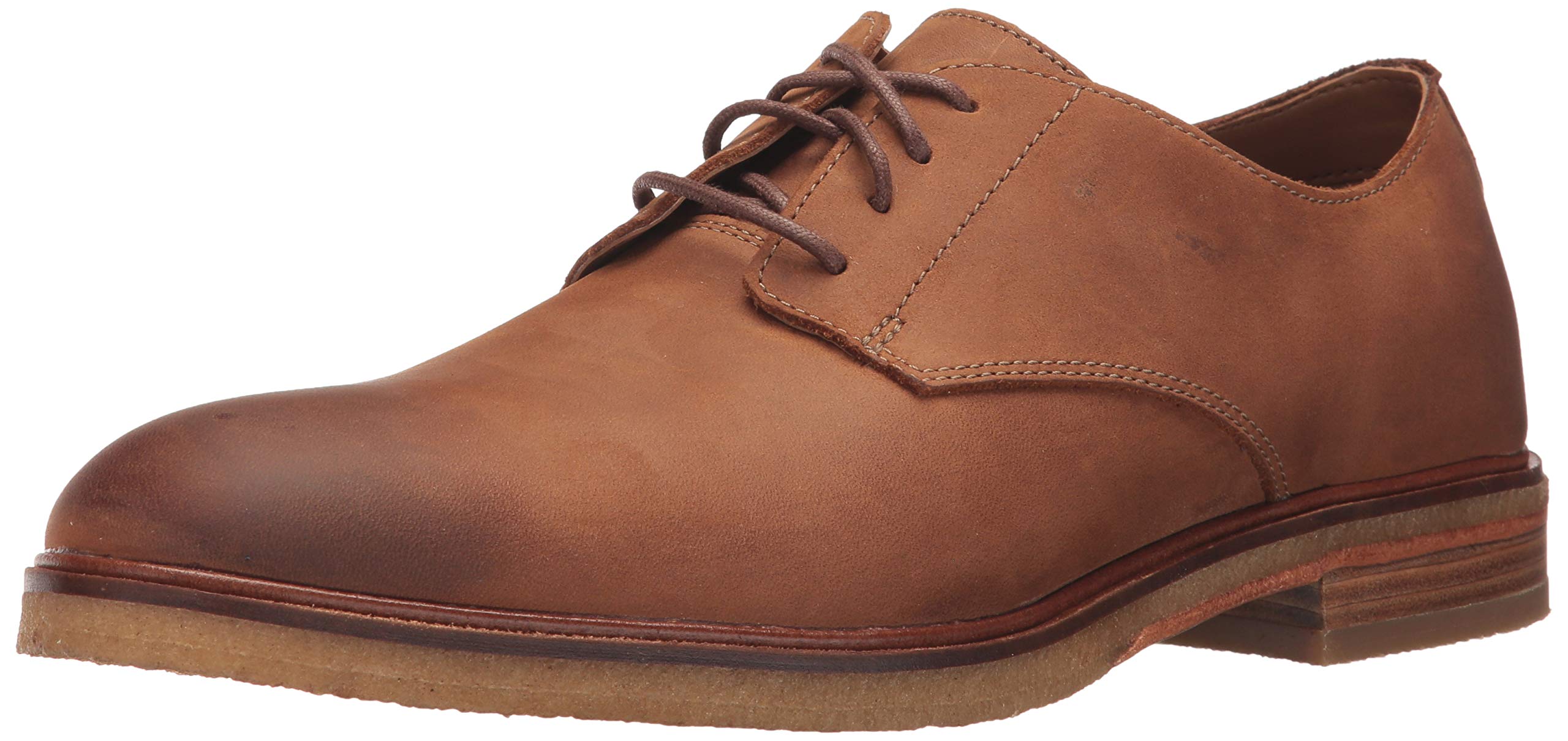 Clarks Clarkdale Moon Men's Casual Shoes Size 8 - Dark Tan Leather Loafers for Business & Office Wear | Comfortable Slip-On Dress Shoes for Professionals