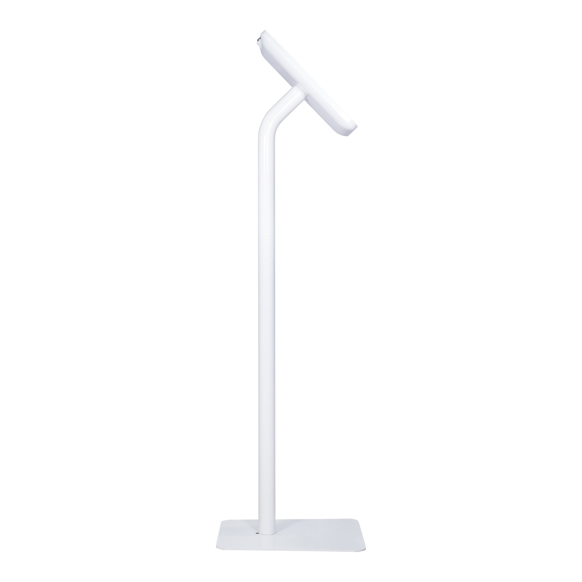 The Joy Factory Elevate II iPad Floor Stand Kiosk - Adjustable Height & Secure Mount for iPad Pro/Air/Mini, White (KAA111W) | Perfect for Retail Stores, Restaurants & Interactive Displays