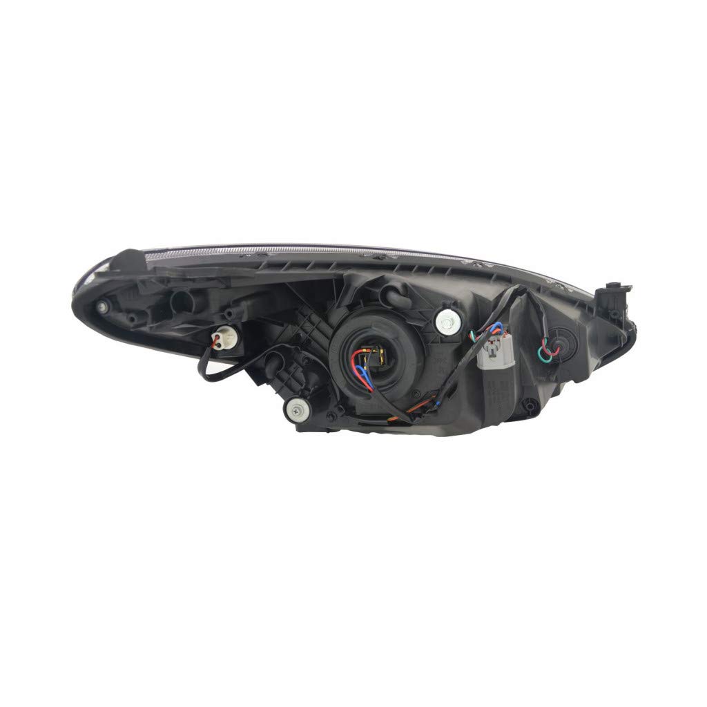 CarLights360: 2011-2014 Mazda 2 Headlight Assembly - Driver Side (DOT Certified, Part# MA2518144) | Replacement Headlights for Night Driving & Enhanced Visibility