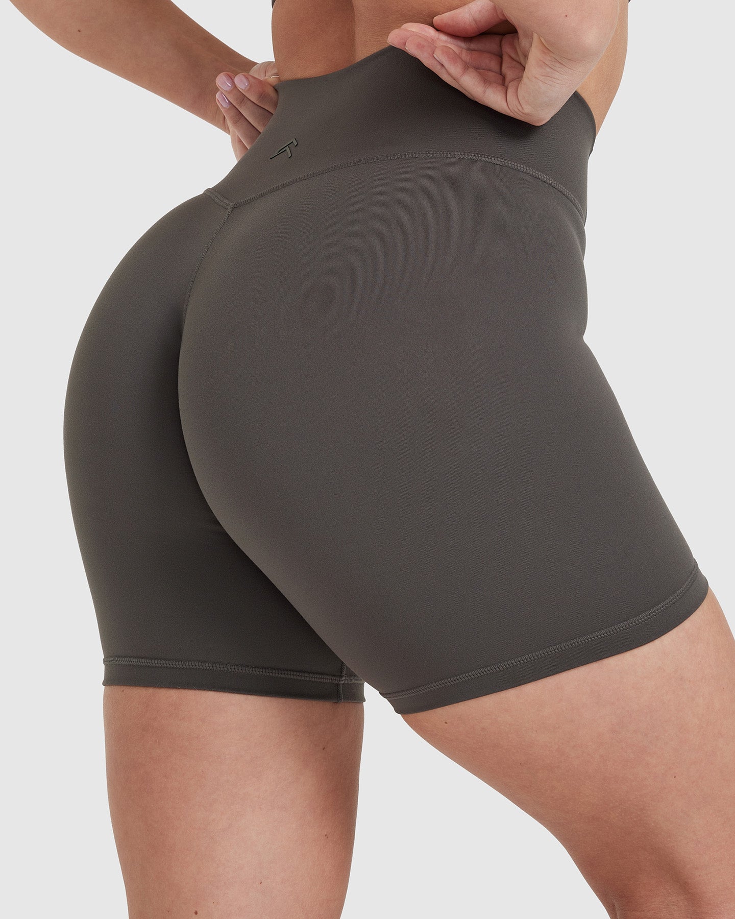 Timeless High Waisted Shorts for Women - 6 Inch Inseam | Deep Taupe Color | Perfect for Summer, Beach & Casual Outfits