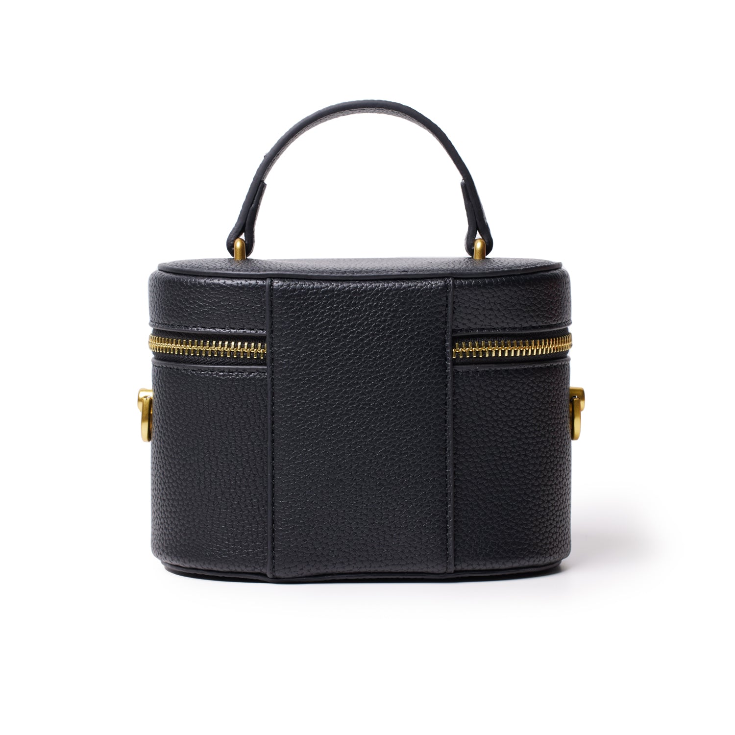 Mini Pebble Vanity Bag - Stylish Black Makeup Pouch for Travel, Gym & Everyday Essentials | Compact & Durable Cosmetic Organizer