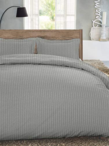 Heather Grey Pinstripe