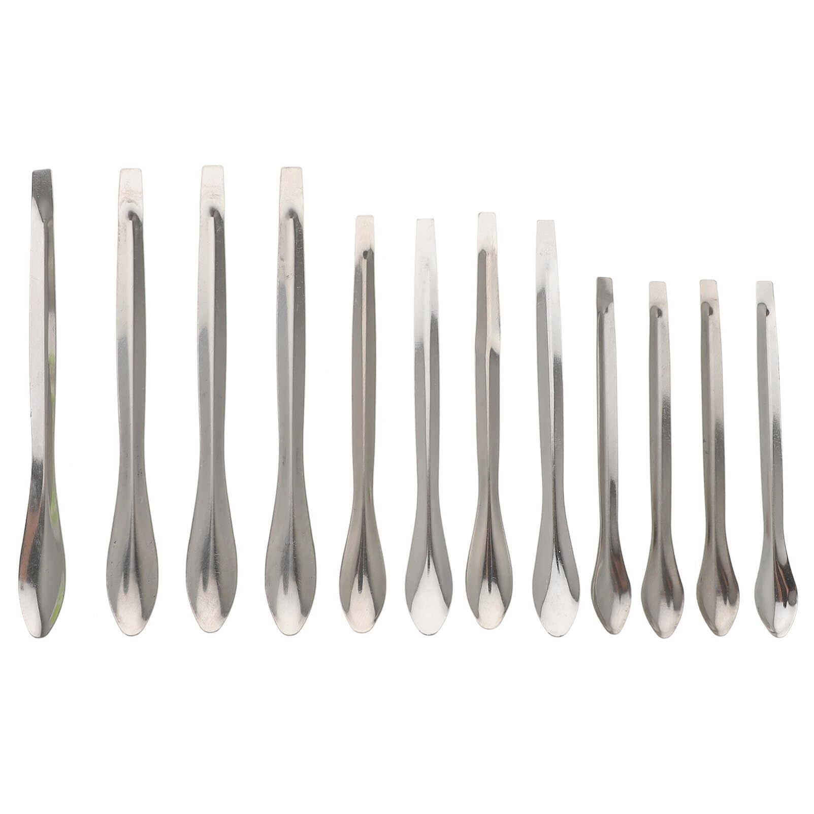 iplusmile Stainless Steel Lab Spatula - Micro Scoop for Laboratory Sampling, Mixing & Pill Filling | Durable Metal Spatula for Scientific Experiments, Pharmacy & Sample Preparation | Perfect for Chemistry Labs, Research & Medical Use