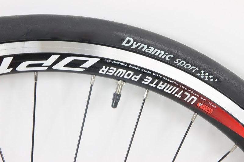 700c Weinmann DP18 Road Bike Wheelset - 700x28c Dynamic Sport Tires & Tubes Pair - Lightweight Alloy Rims for Racing, Training & Commuting - Perfect for Road Cycling Enthusiasts
