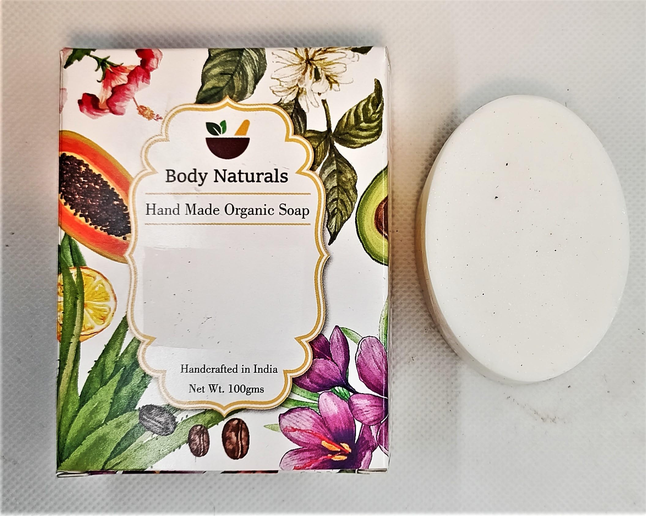 BODY NATURALS HERBS4U Ayurvedic Camphor Handmade Soap - 100g Natural Skin Cleansing Bar for Acne & Oily Skin | Spa, Bath & Gift Use