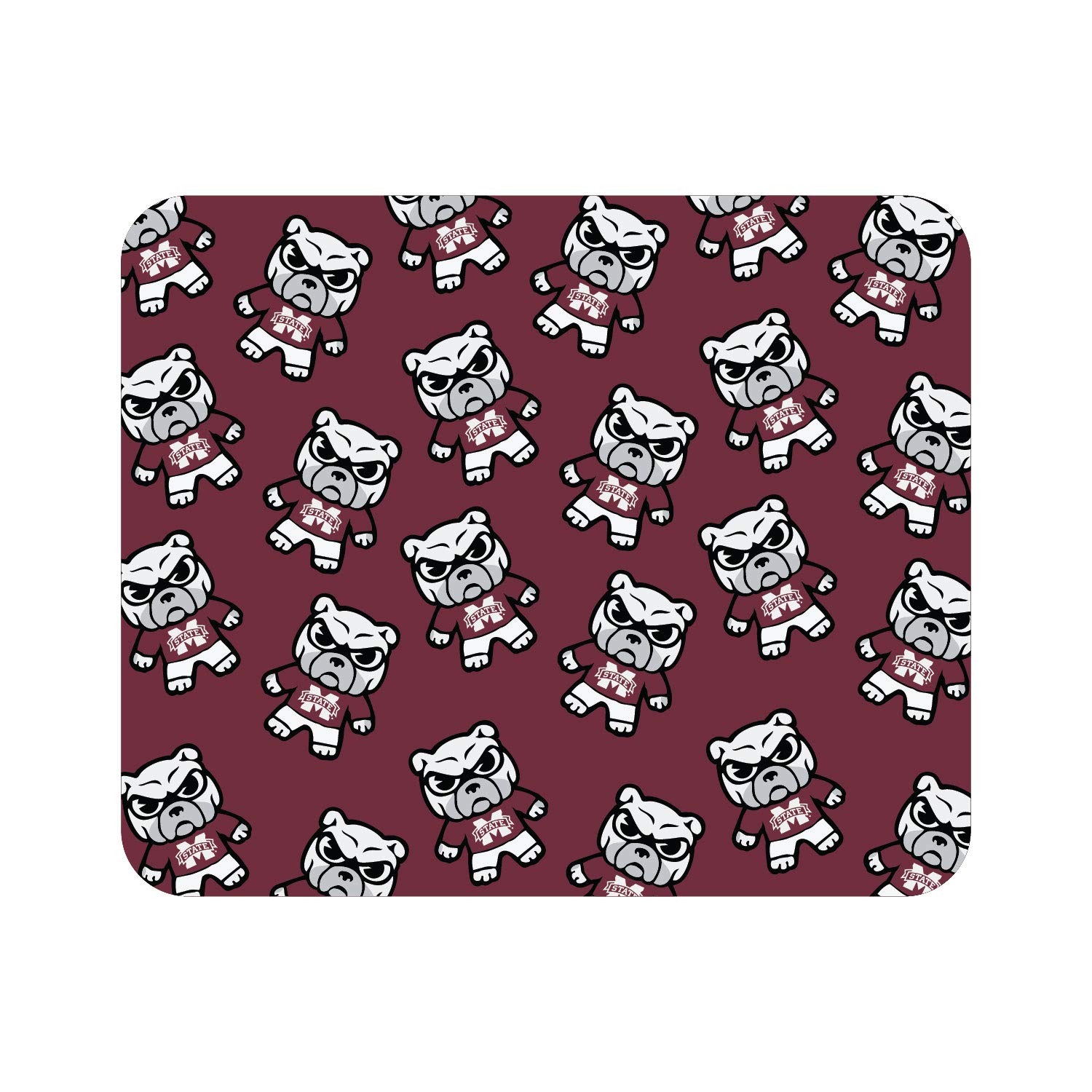 Mississippi State University Fabric Mouse Pad - Standard Size, Non-Slip Desk Accessory for Gaming & Office Use - Tokyodachi Mascot Design - Perfect for College Dorms, Workstations & Gaming Setups
