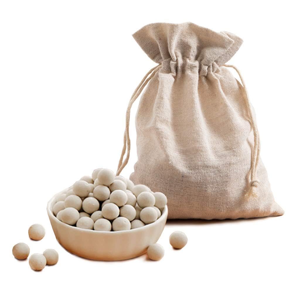 1.1Lb Pie Weights with Cotton Bags - 10mm Natural Ceramic Baking Beads for Reusable Pie Crust | Perfect for Blind Baking, Tart Shells & Pastry Making